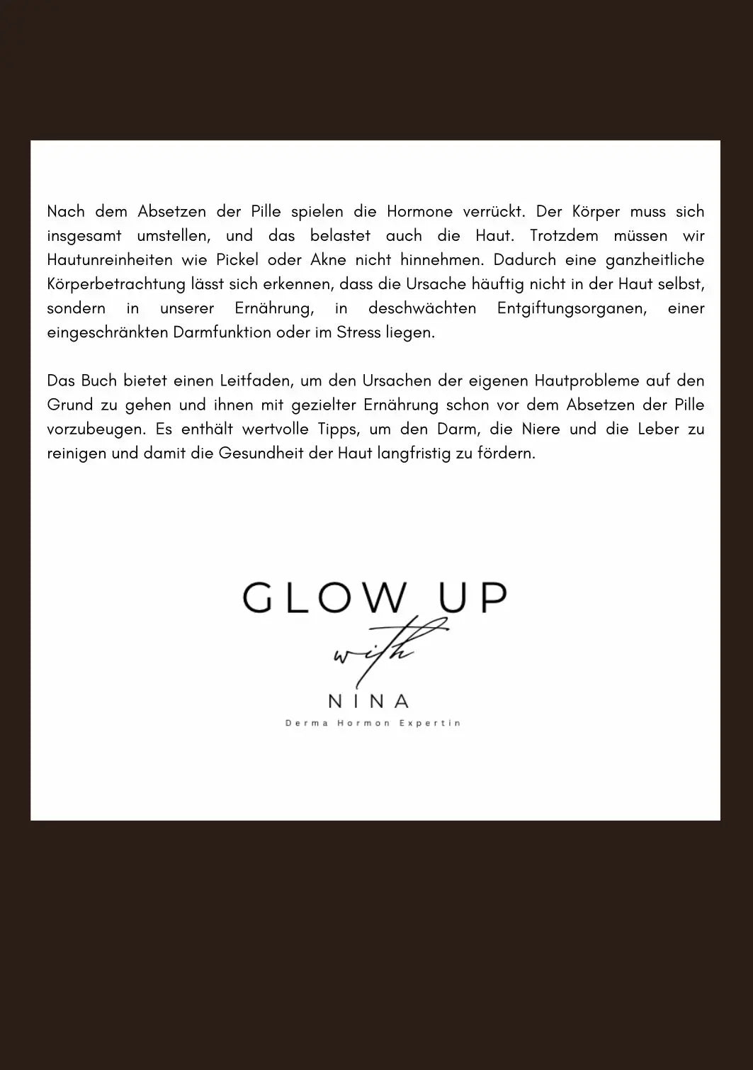 E-Book Akne Cheat-Code Glow up with Nina