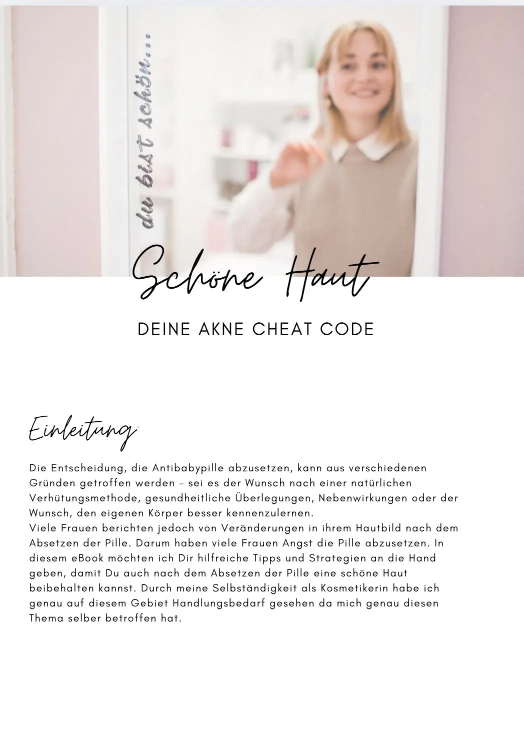 E-Book Akne Cheat-Code Glow up with Nina